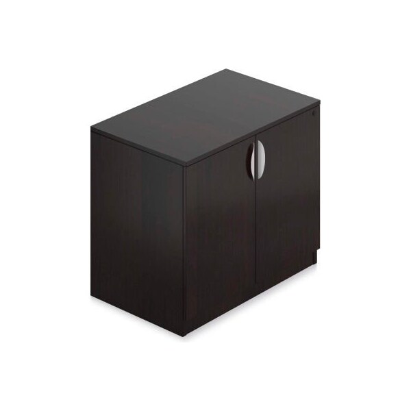 Gec Offices To Go - Storage Cabinet with Lock, 36"W x 22"D x 29-1/2"H, Espresso SL3622SC-AEL - main